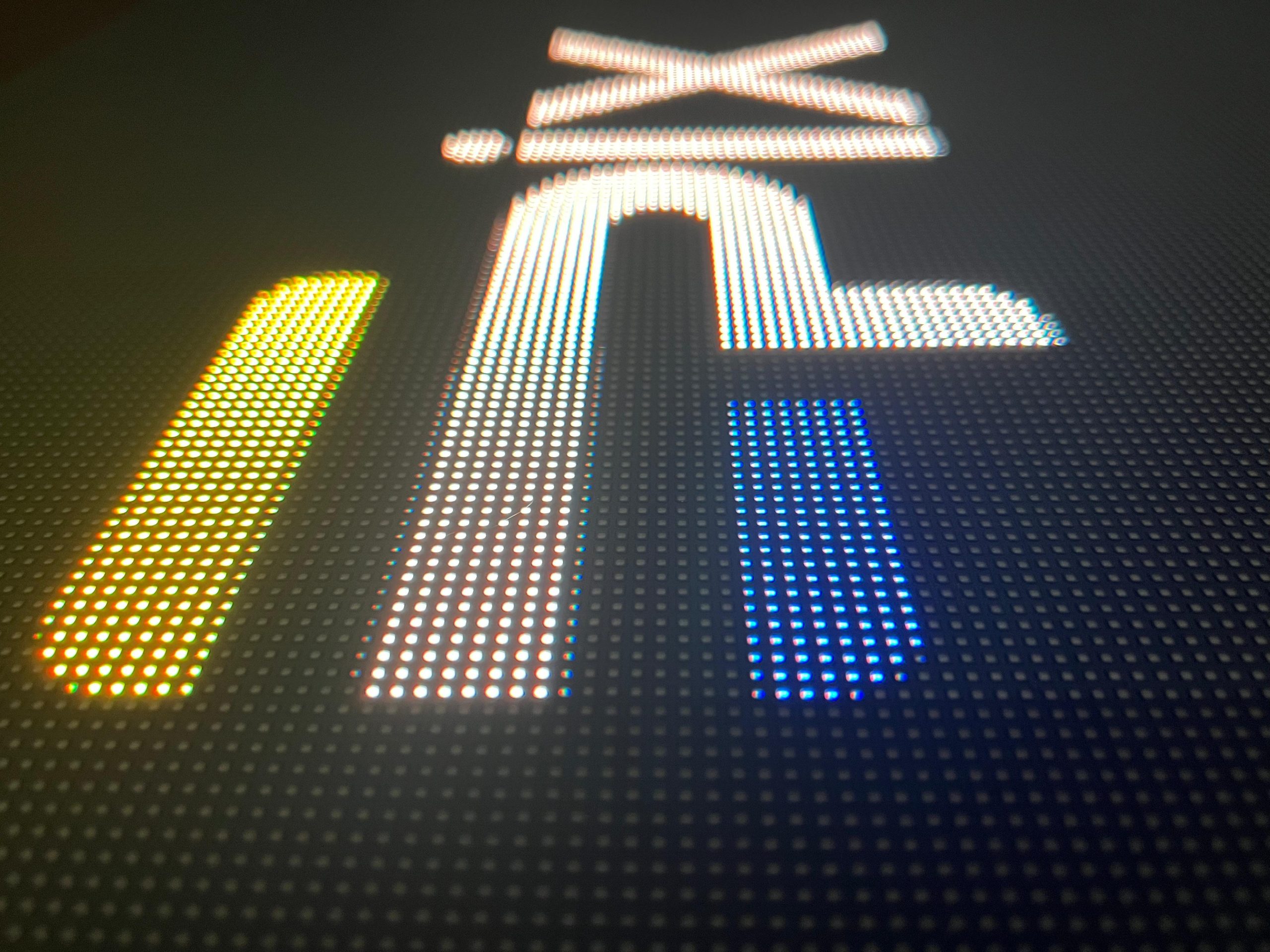 led screen pixel lighted