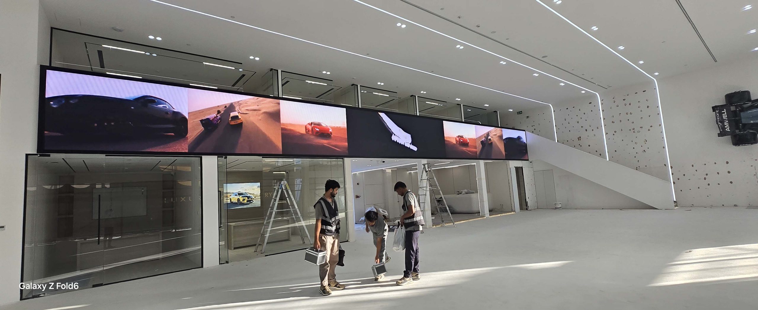 Luxury super car showroom led screen